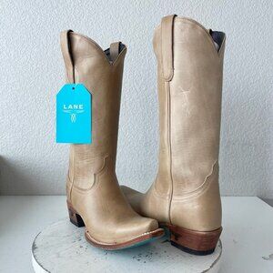 Lane EMMA JANE Womens Cowboy Boots 6.5 Butterscotch Western Cowgirl Mid Calf